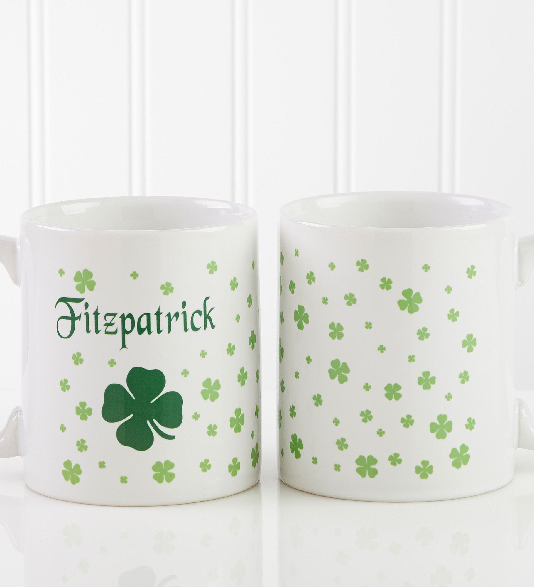 Irish Clover Personalized Coffee Mug